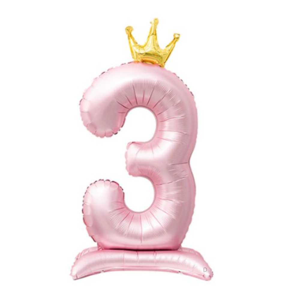 인블룸 대형 왕관 숫자 3 스탠드 파티풍선 43,200원