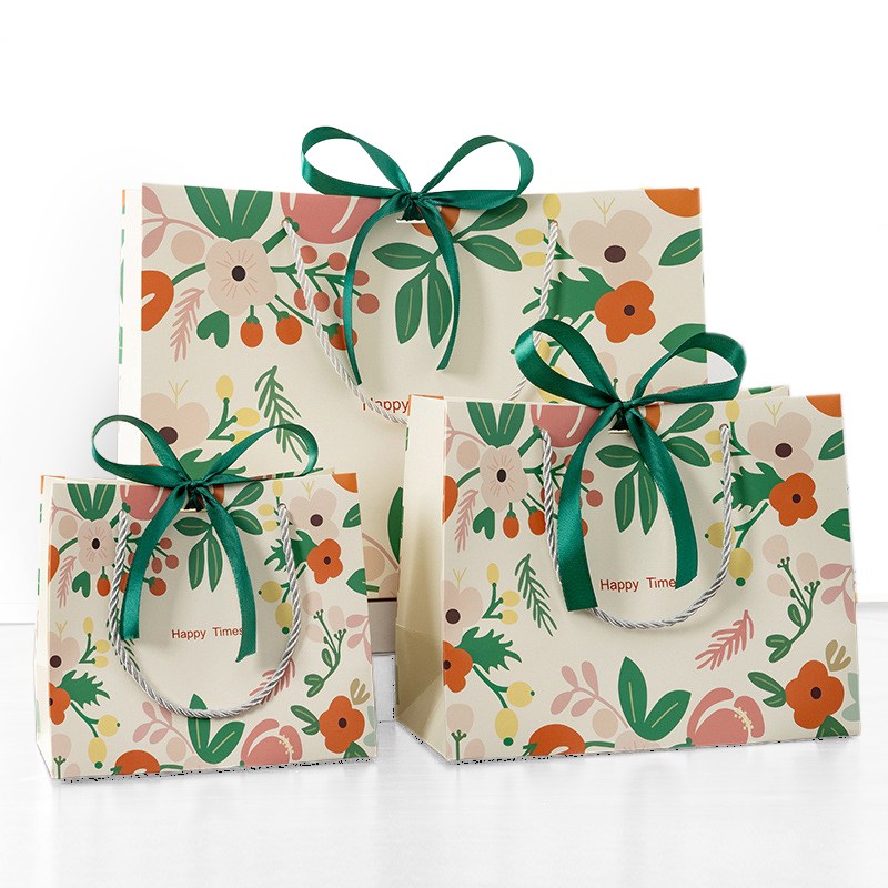 그린나무(GRNM) 플라워가든 그린 리본 튼튼한 고급쇼핑백 (5개입, 1세트) 13,800원