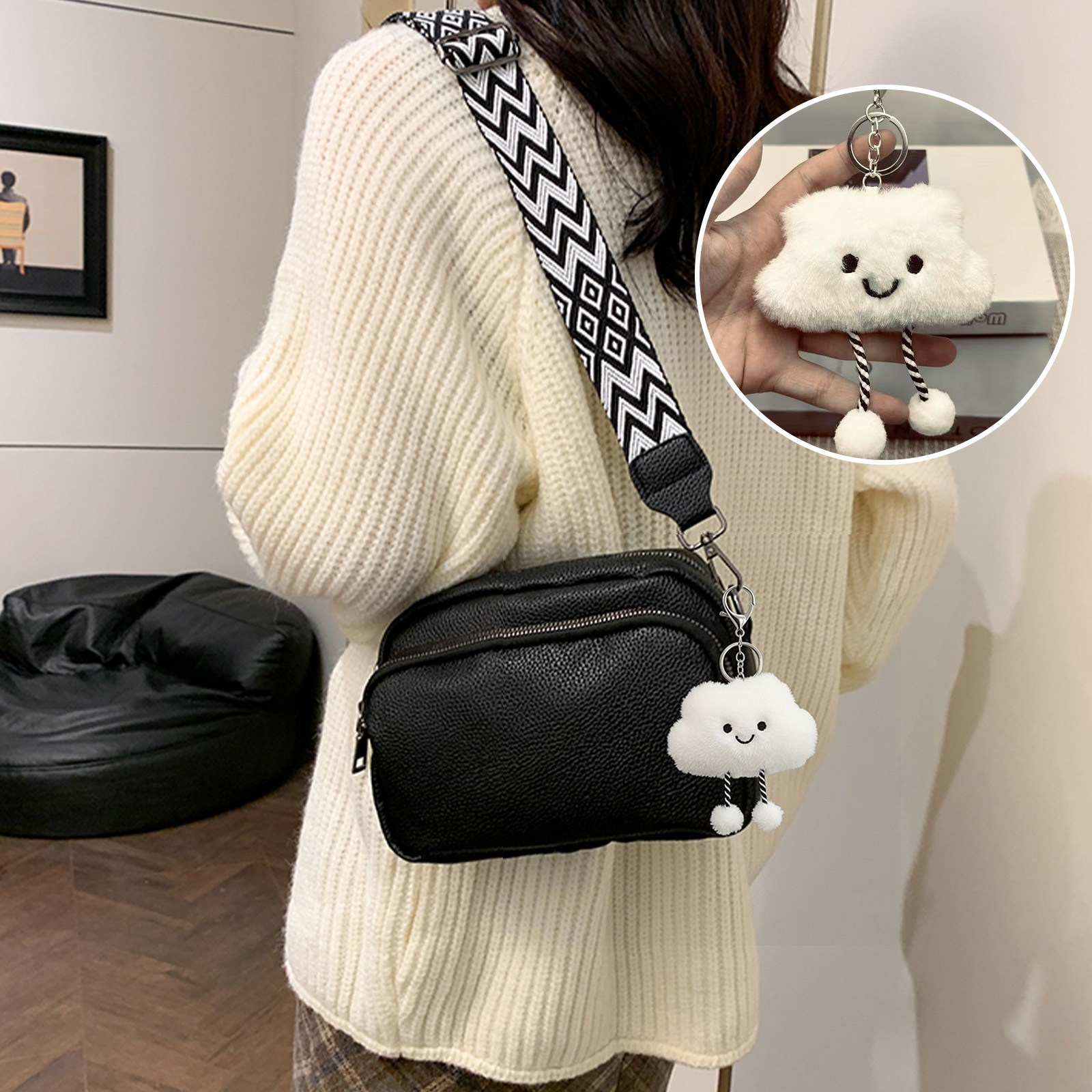 Novah 여성 가벼운 미니 크로스백 여행용 데일리 가죽 핸드폰가방 수납좋은 숄더백 11,900원