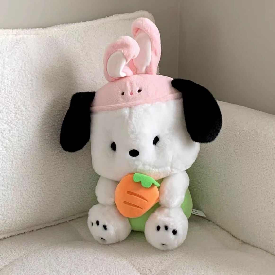 Haengbuk 포차코 캐릭터 인형 귀여운 강아지 봉제인형, 토끼, 32cm, 1개 24,800원