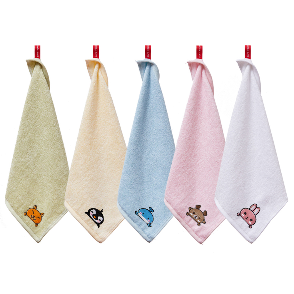 소프트터치 뱀부얀 캐릭터 고리수건, 캐릭터혼합, 5개 12,800원