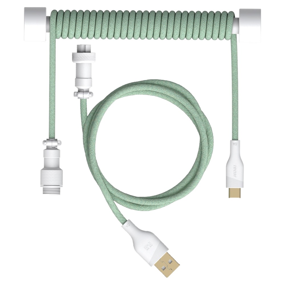 아트뮤 C타입 키보드 항공 코일 케이블, 홀더 클래식 그린, 1개, 130cm 27,400원