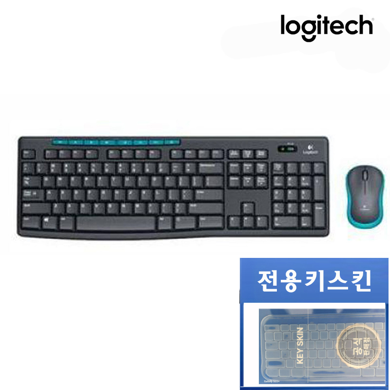 로지텍코리아 MK275 무선 키보드 마우스세트 (정품) (키스킨포함) 44,900원
