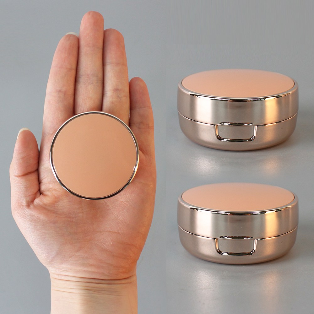 포포라운지 미니 쿠션 케이스 에어 DIY 공병 비비 선크림 화장품 용기, 2개, 미니로즈골드 12,000원