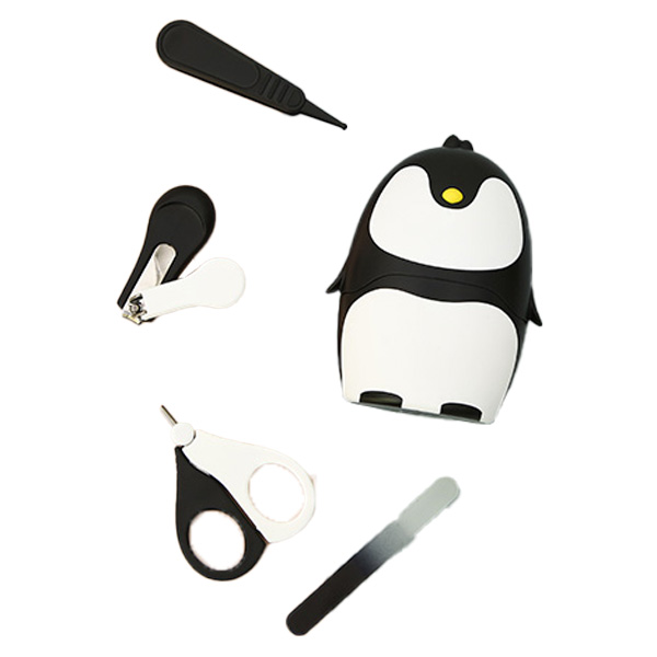 퍼펙션 펭귄 손톱깎이 4종 세트 신생아 유아용, 화이트 + 블랙, 1세트 9,900원