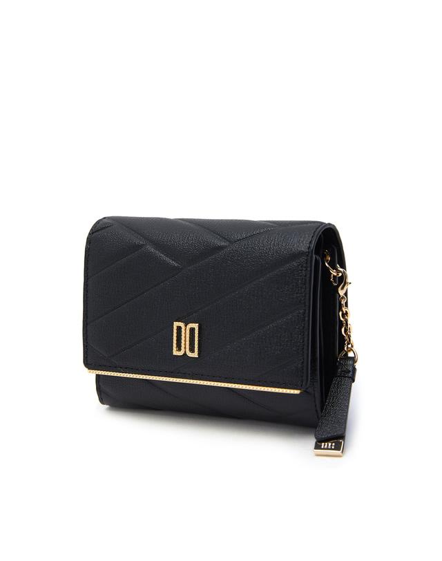 [백화점 정품] 25FW 닥스 ACC YD [CARLISLE MODERN]블랙 칼라일 패턴 골드 DD 3단 반지갑 DCWA2F414 178,000원