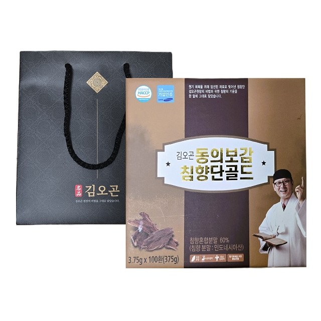 김오곤 동의보감 침향단 골드 60% 고함량 침향단 침향환 선물용 종이가방 포함 30,000원
