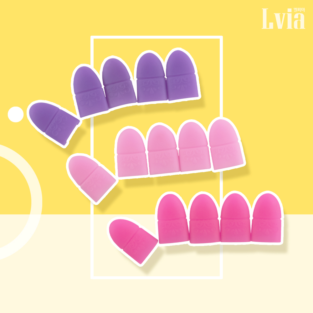 네일 쏙오프 캡 5p 실리콘 클립 젤네일 제거 3,000원