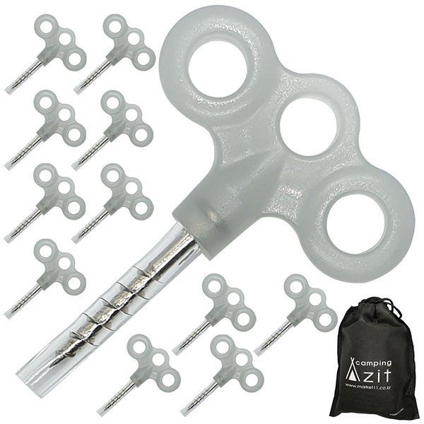 안전 캡 부착 캠핑 야광 데크팩 12p + 부직포 주머니 세트 6,030원