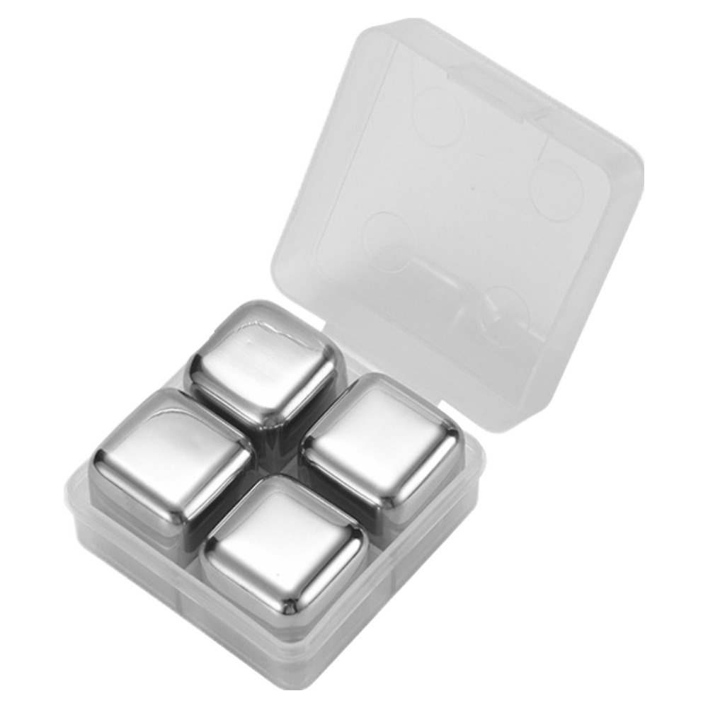 아워웍스 스테인레스 녹지않는 위스키 아이스큐브 4p + 케이스 세트 5,990원