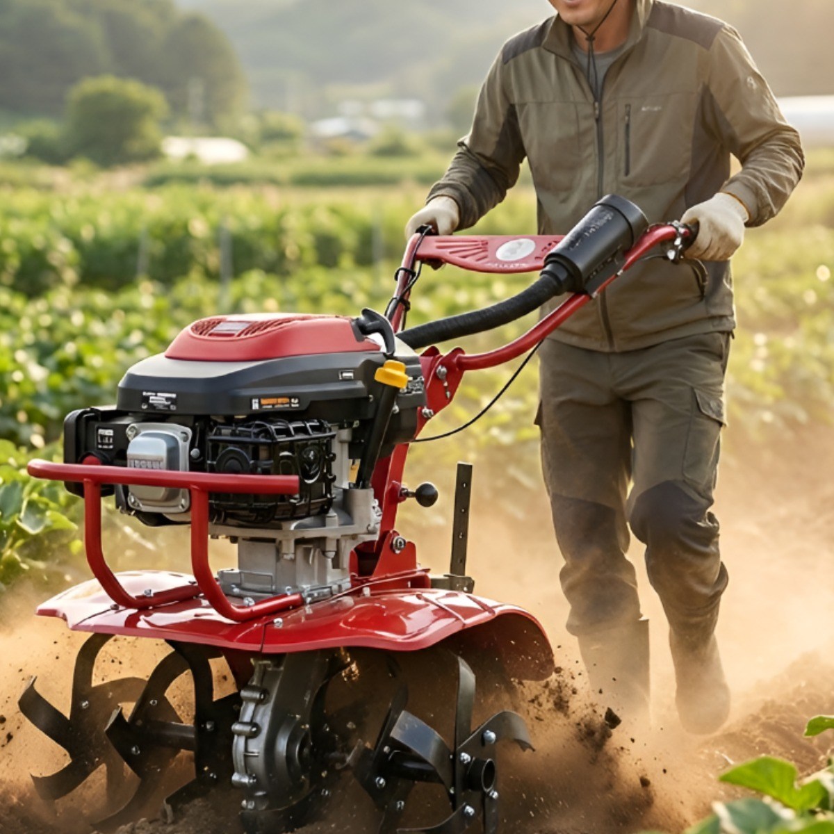 종선테크 황소같은 힘! 대형 미니 관리기 농기계 농기계 농업용 텃밭 소형 트랙터 경운기, 1개 889,000원