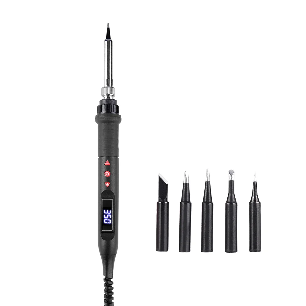 JCD 908U 디지털 납땜 인두 세트 키트 80W 스위치 조절 온도 LCD 220V/110V 용접 수리 도구 세라믹 히터 22,500원