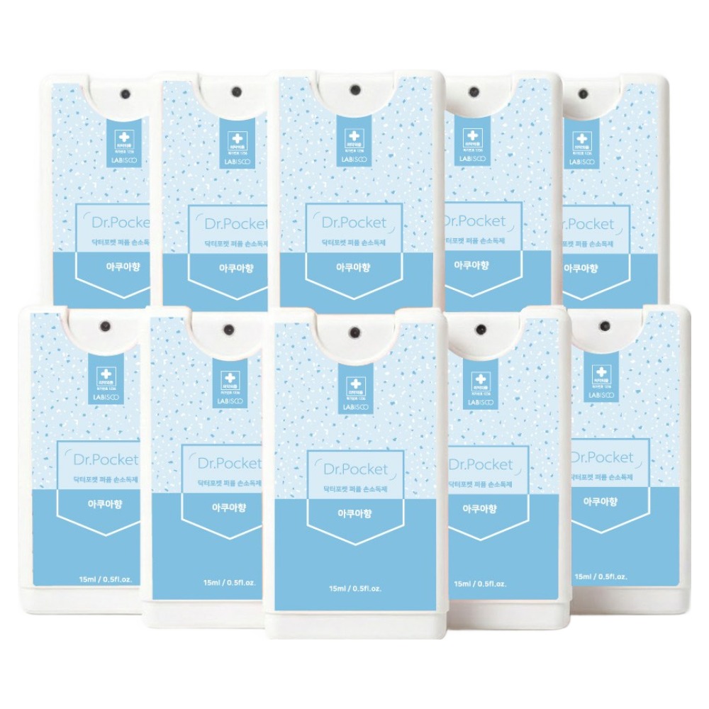 라비스코 닥터포켓 휴대용 카드형 스프레이 손소독제 아쿠아향 퍼퓸핸드새니타이저, 6개, 15ml 9,900원