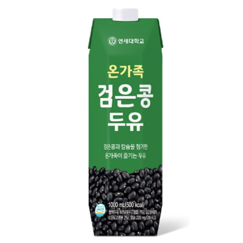 연세두유 고소한두유 검은콩두유1000mlx1팩 고칼슘두유, 1000ml, 12개 14,590원