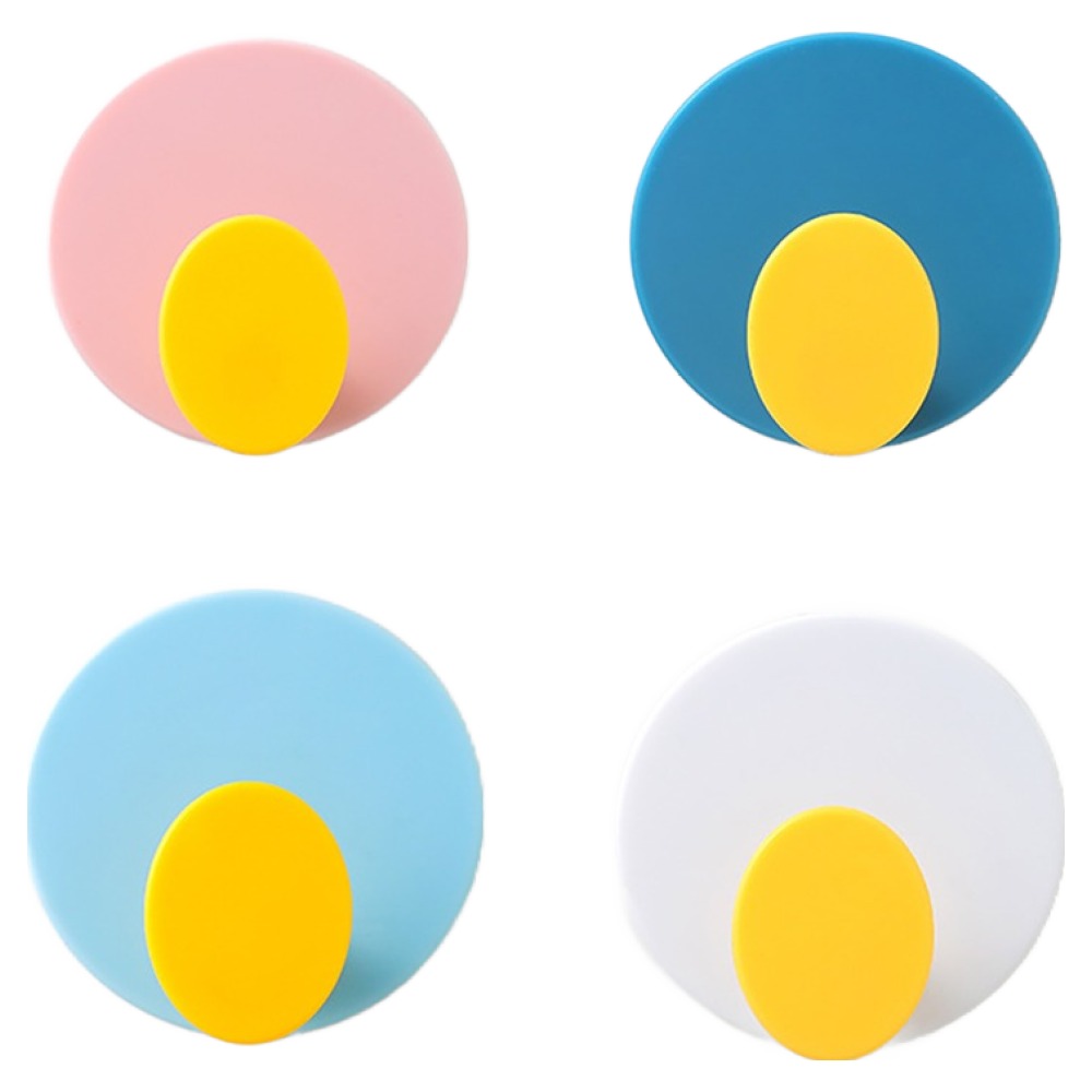 피어니스트 심플컬러 접착식 무타공걸이, 혼합, 4개 7,700원