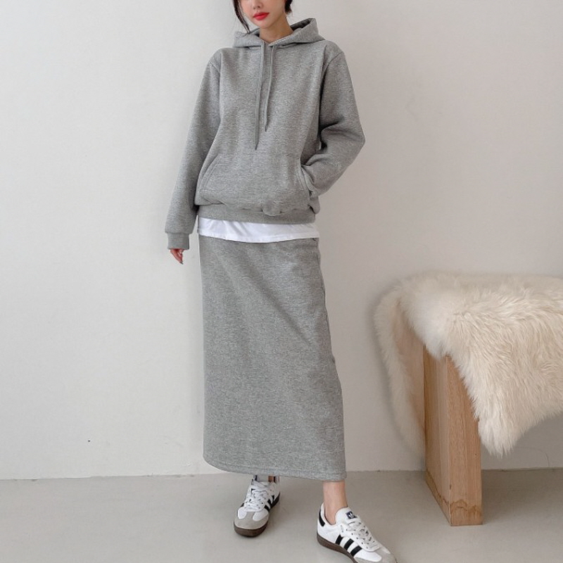 아셀 가을 겨울 후드 스커트 37,800원