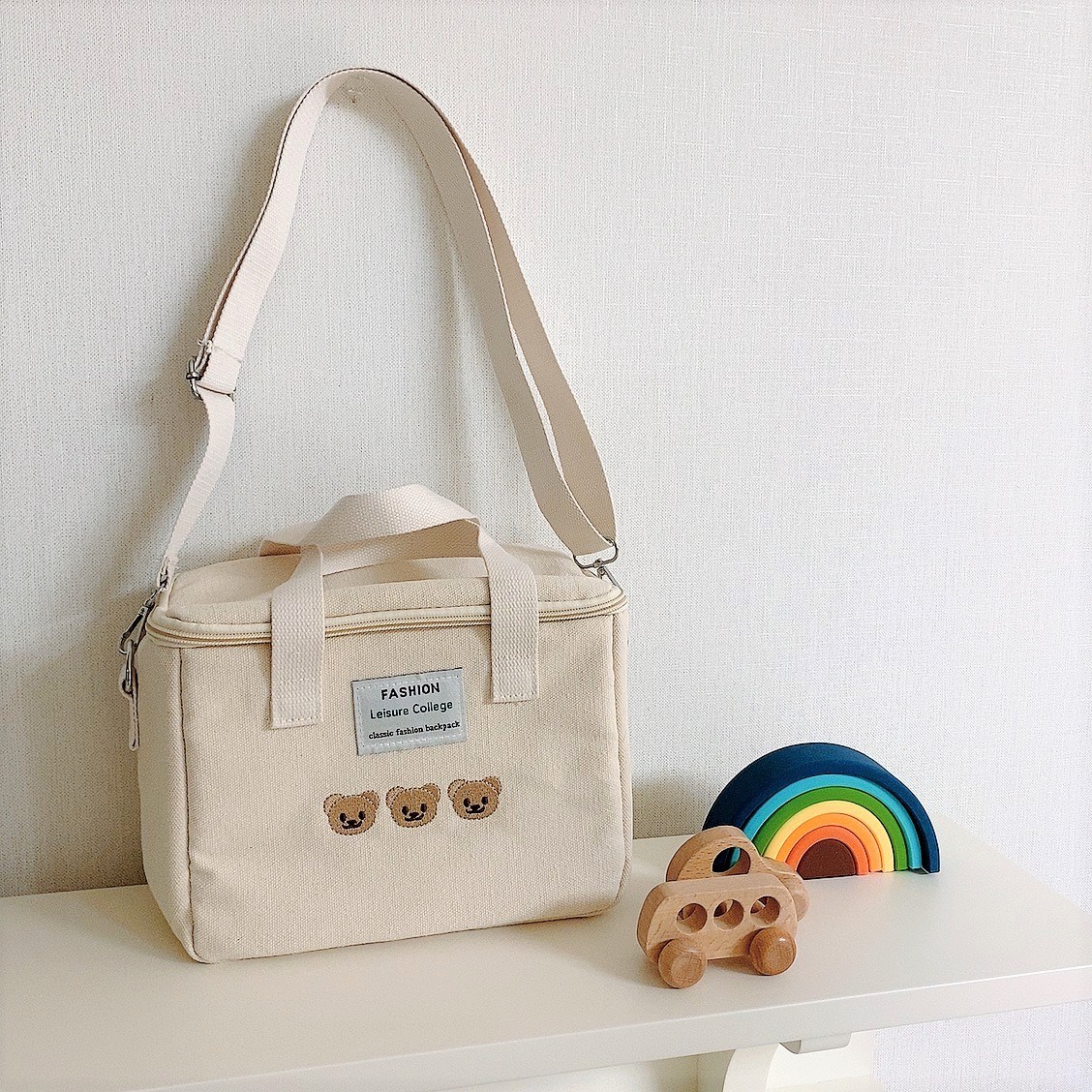 스테디샤인 캔버스 보냉 도시락 기저귀가방 23,370원