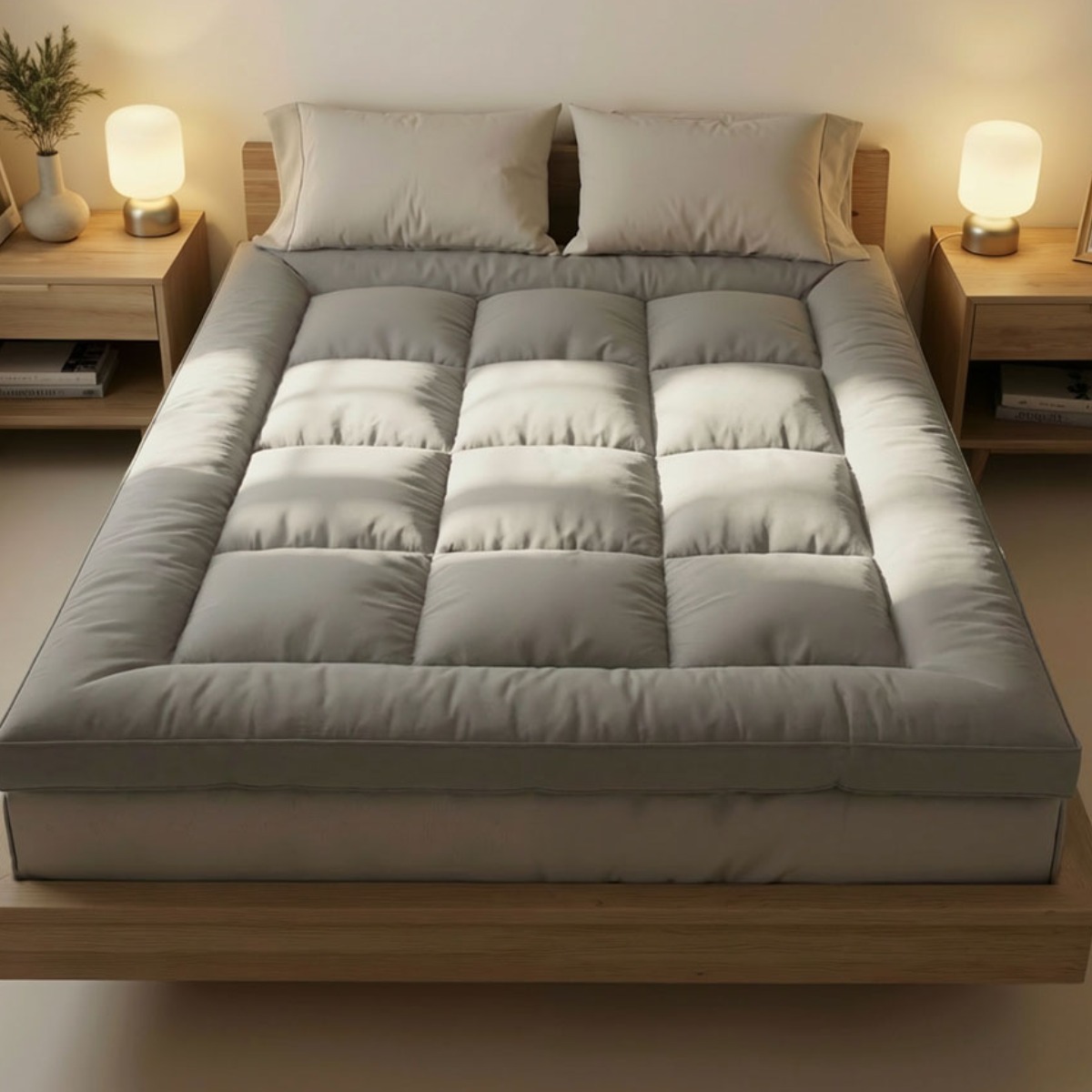 FASEN 통세탁 사계절 토퍼 10cm 두꺼운 침대 바닥 토퍼 매트리스  미끄럼방지 요매트 25,900원