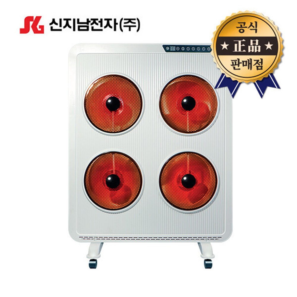 신지남 국내산 하이라이트히터 4구 전기히터 SGN-3000H 전기난로 개별난방 스마트디스플레이 사무실, 단일색상, 단일상품 439,000원
