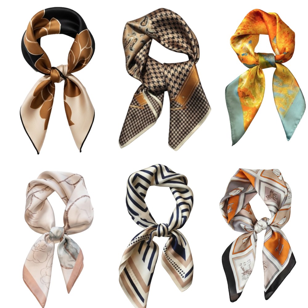 로나비 여성 실크 패션 고급 포장 패키징 스카프 1+1 28,700원