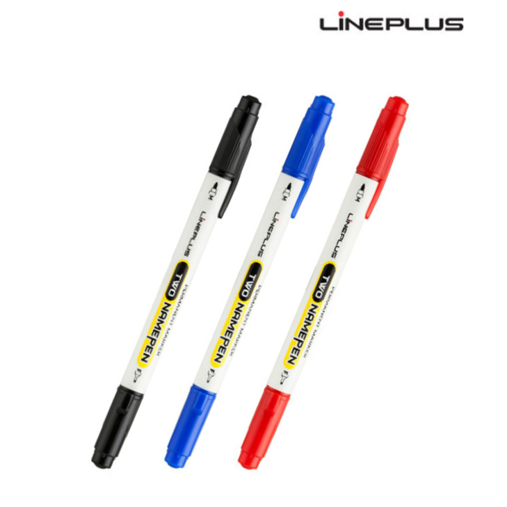 라인플러스 투네임펜 트윈 네임펜T, 1팩, 블랙+블루+레드 6,900원