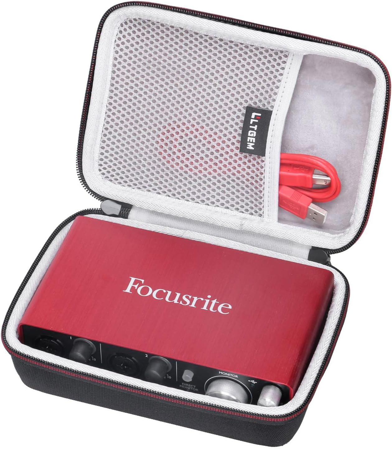 포커스라이트 스칼렛 2i2 4세대솔로 4세대2i2 3세대솔로 3세대 USB 오디오 인터페이스 및 액세서리와 호환되는 LTGEM 하드 EVA 케이스케이스 전용 40,950원