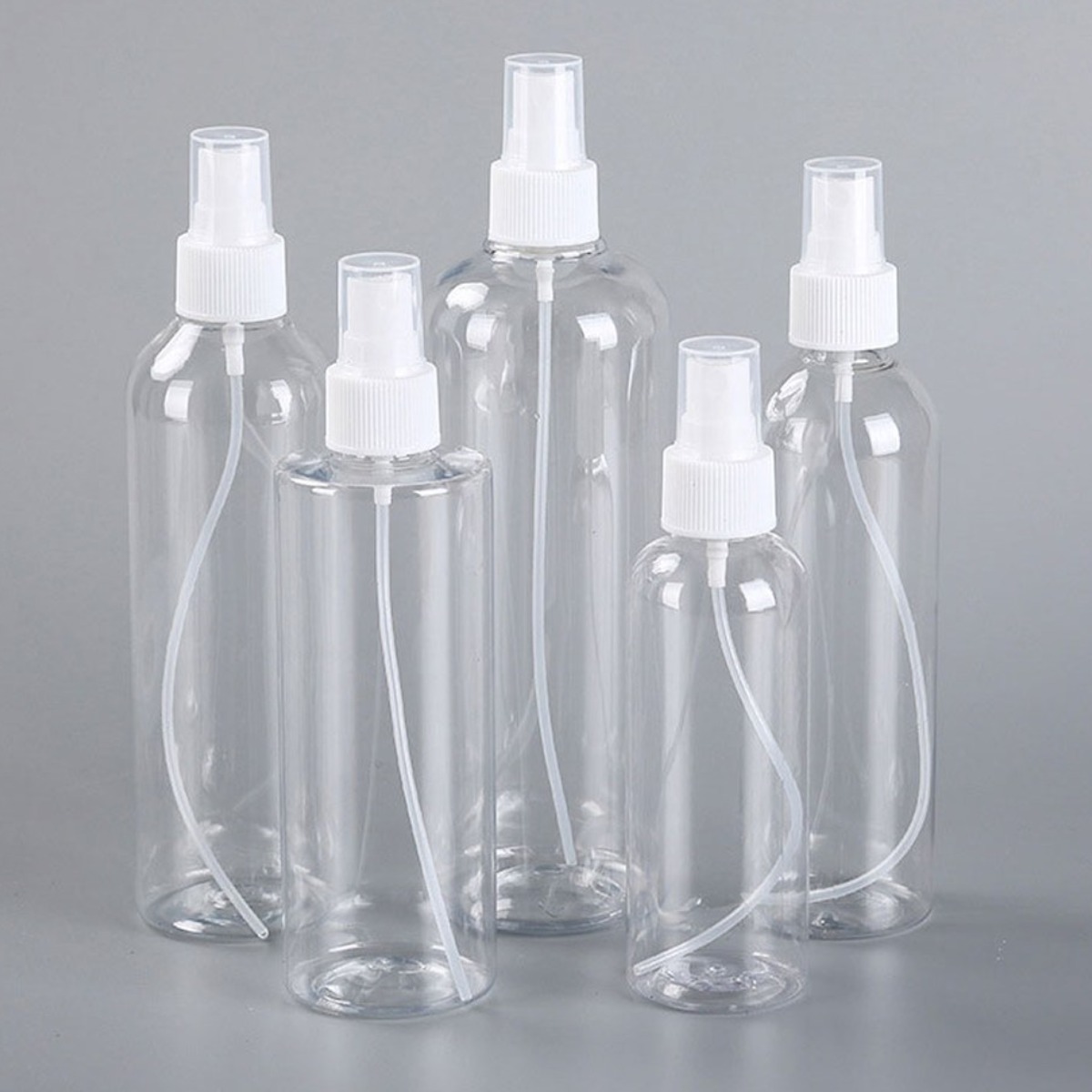 여행용 스프레이 공병 10~100ml 휴대용 미스트 분사 용기 투명 PET 200원