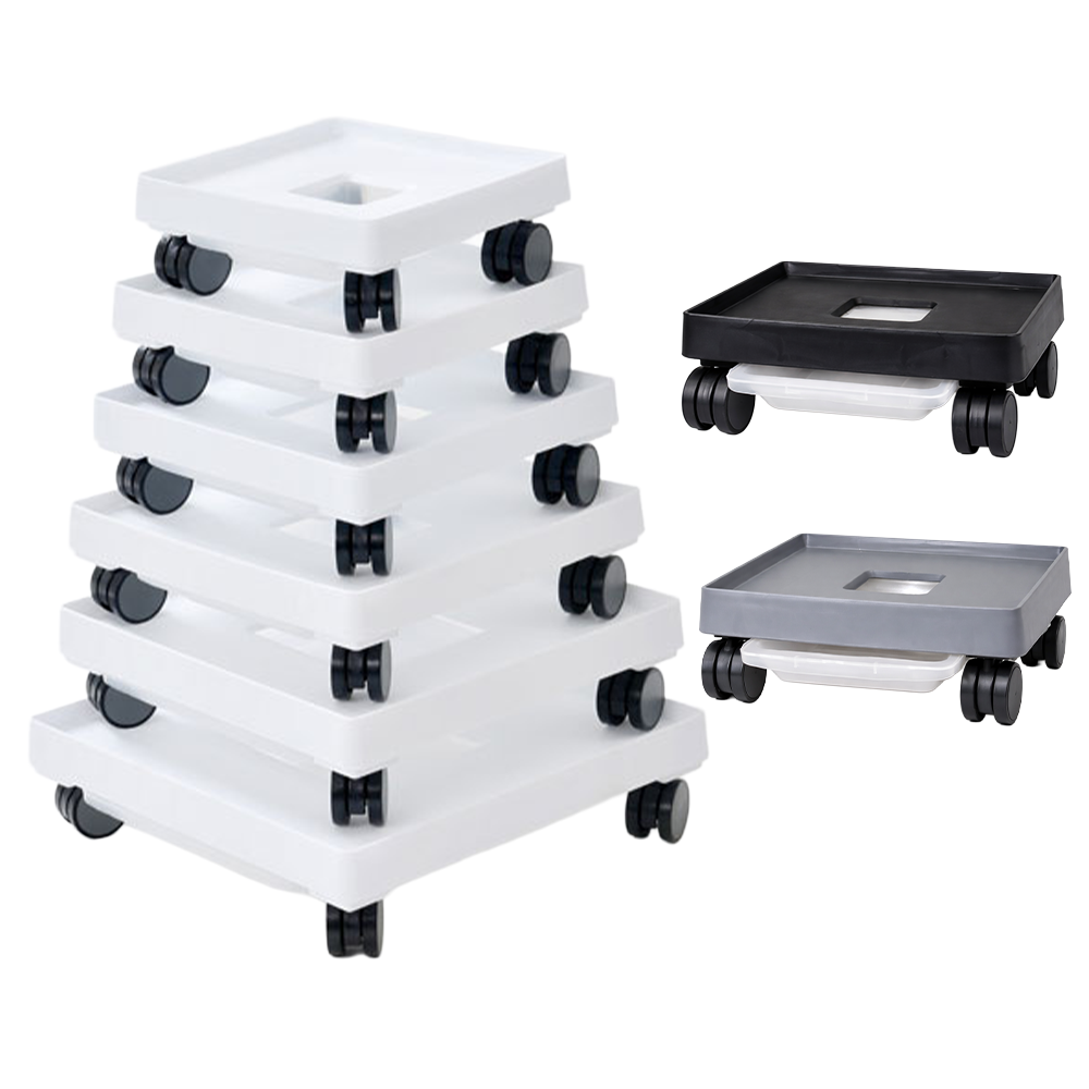 모던레시피 이동식 사각 서랍형 물받이 화분 받침대, 1개, 그레이 11,000원