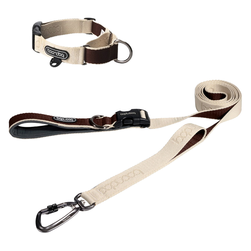 분독 강아지 카라비너 플레이리쉬 2m + 마틴게일 목줄 세트, 베이지브라운, 1세트 87,000원