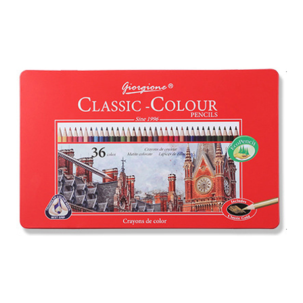 조르조네 클래식 삼각 그립 유성 색연필 10,800원