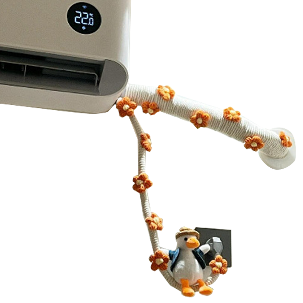 거친언니 귀엽고 창의적인 벽걸이 에어컨 파이프 장식 + 오렌지 플라워 5p + 오리 + 50m + 글루건 스틱 세트 18,980원