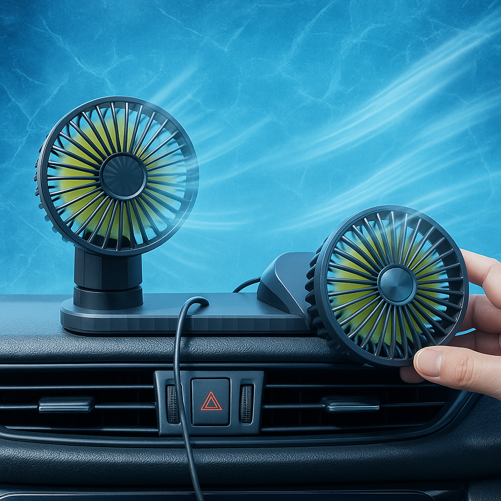 봉주 차량용 듀얼 선풍기 360도 개별 각도조절 USB 29,800원