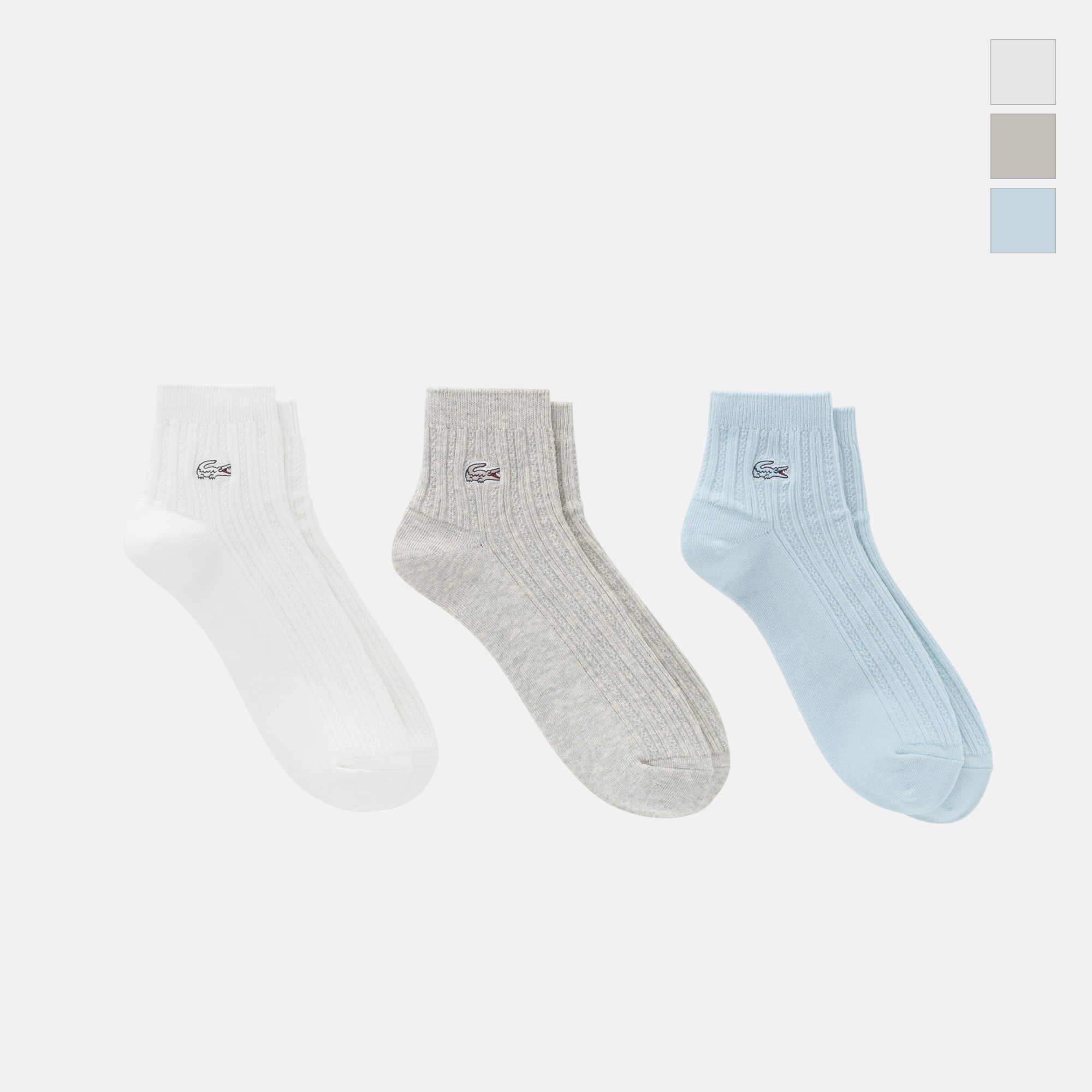 [라코스테 공식] 여성 스카시 앵클 삭스 RA196E-56G 3종 택1 9,000원