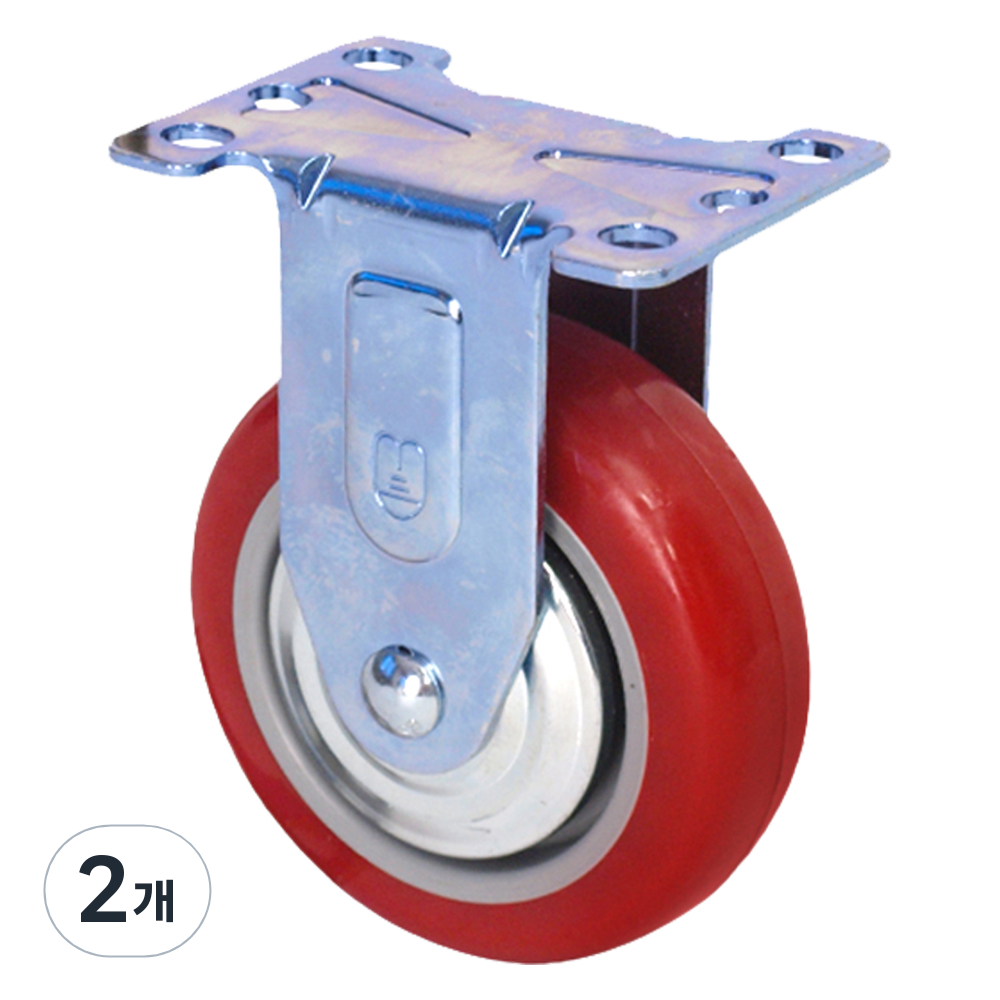 월드크린 PVC 적색 바퀴 고정형 11,900원