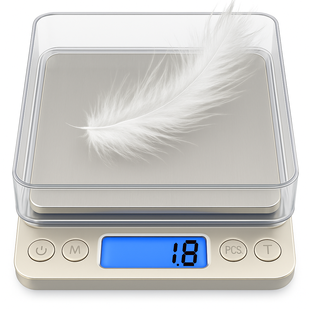 비타벨로 초정밀 0.1g단위 디지털 주방 계량 전자저울 + 트레이2개 12,900원