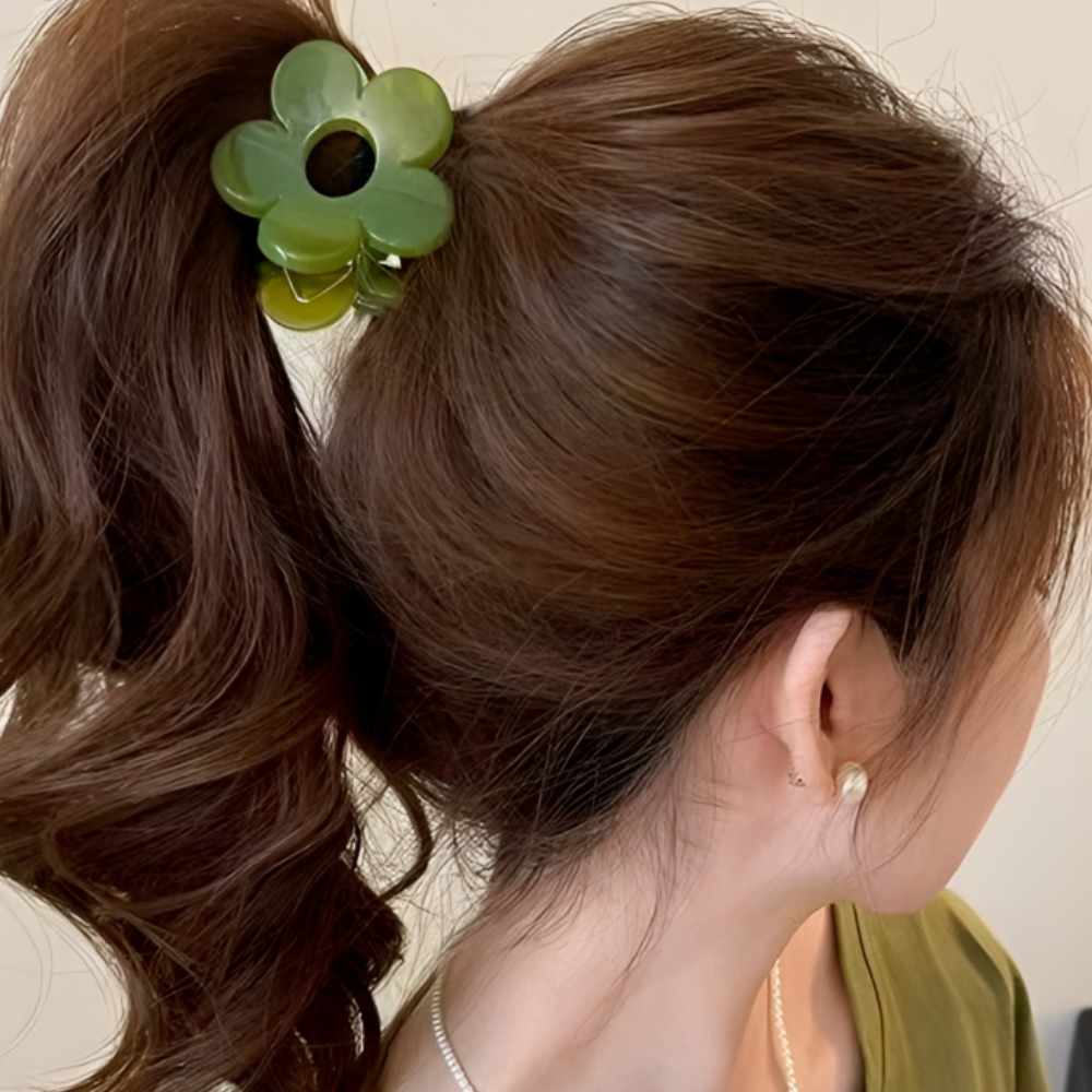 COCOMONSTER 프리미엄 미니 플라워 올림머리 헤어 집게핀 반머리 헤어핀 5cm 8,900원