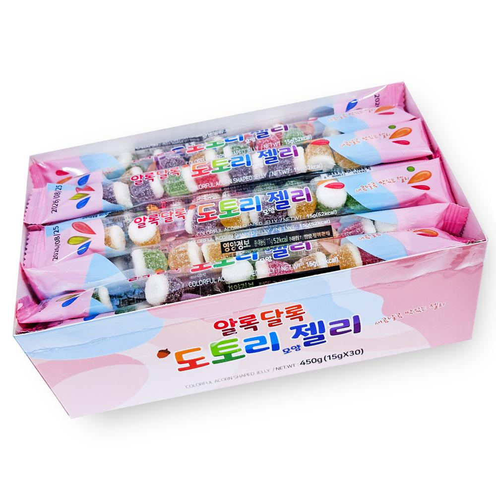 알록달록 도토리 젤리 450g 15g 30개 간식 12,470원