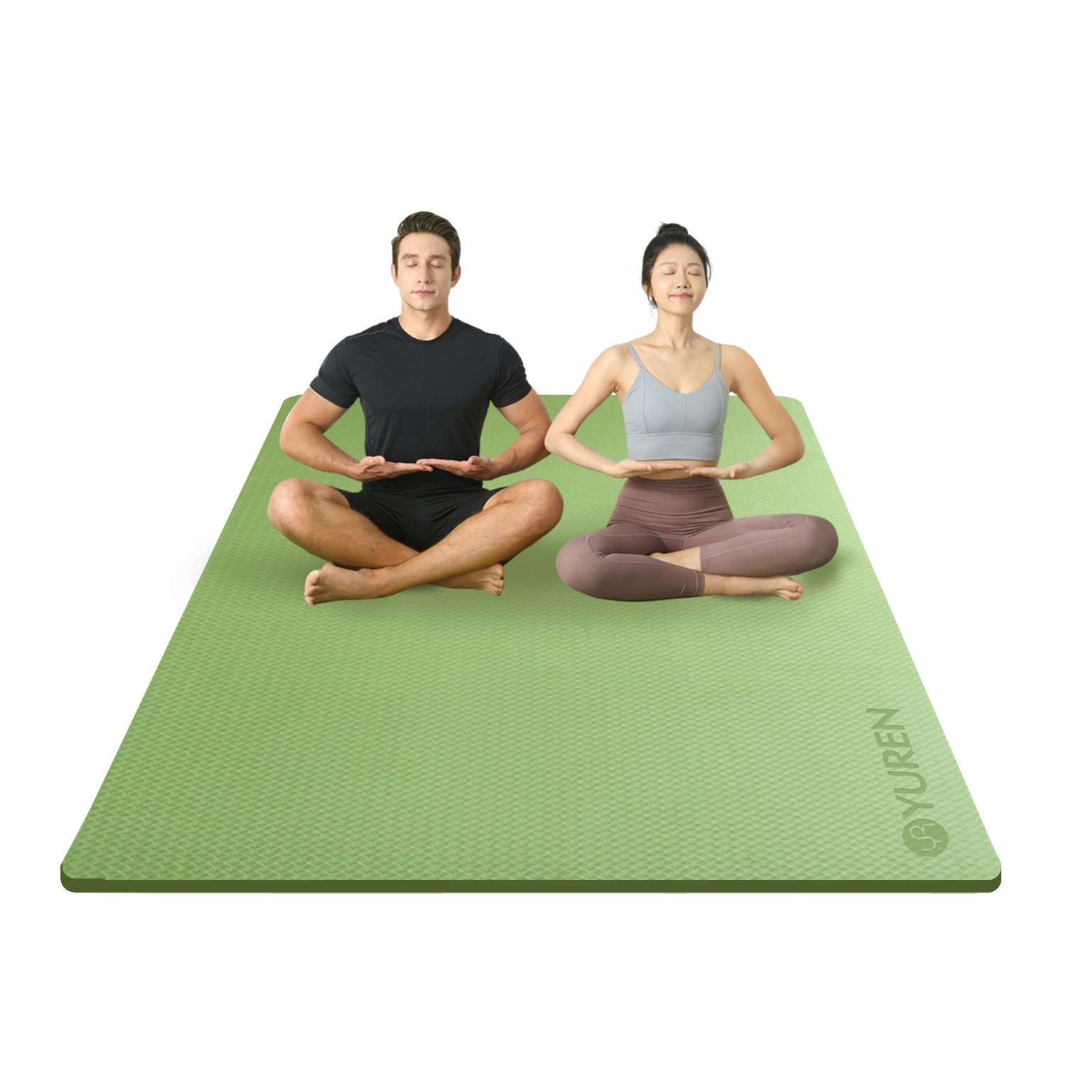 유렌 TPE 대형 홈트매트 130x200cm 요가매트 15MM 운동매트, 1개, 그린 122,800원