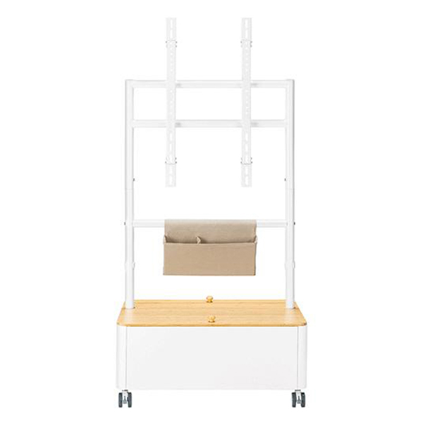 라익미 무타공 이젤 서랍형 TV거치대 스탠드 109.22cm 127cm 139.7cm 152.4cm 165.1cm, 우드화이트, 1개 99,000원