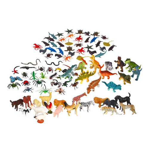 [캐스B] 네이처 동물왕국 5종세트(2551set) 사파리 동물농장 공룡 피규어 장난감모형 54,400원