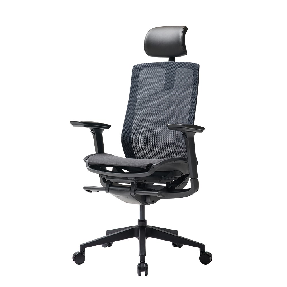 듀오백 메가 MG-0-M2 메쉬 사무용 컴퓨터 책상 공부 의자, 블랙 354,000원