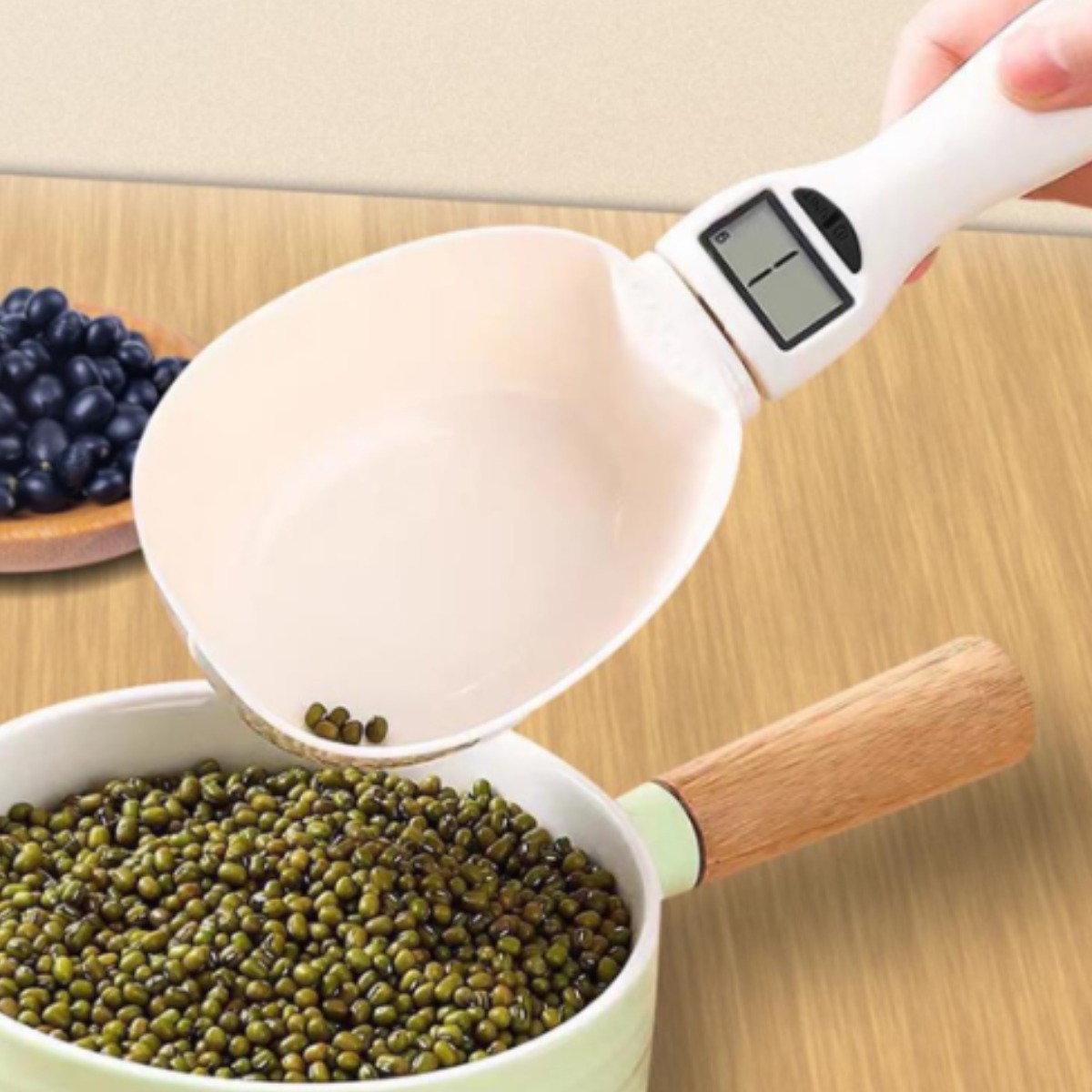 모이쯔 반려동물 고양이 강아지 사료 계량기 전자 저울 스푼, 1개, 화이트 9,900원