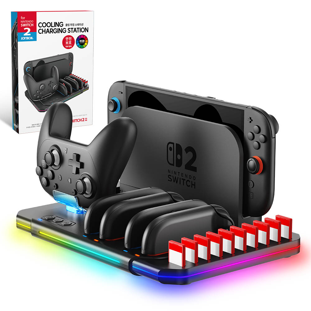 조이트론 닌텐도 스위치2 쿨링 충전 독 스테이션 컨트롤러 정리 거치대 39,800원
