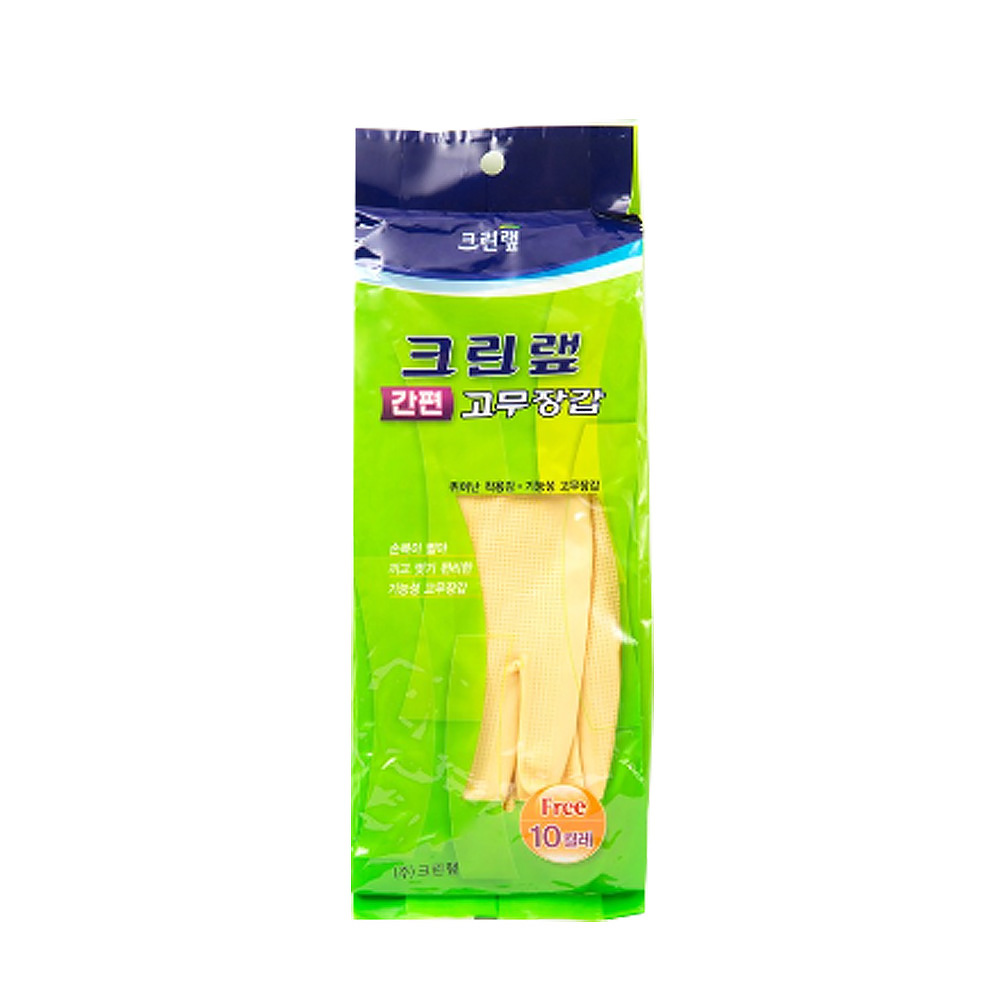 크린랩 간편고무장갑 10켤레 free size, 아이보리, 1개 10,800원