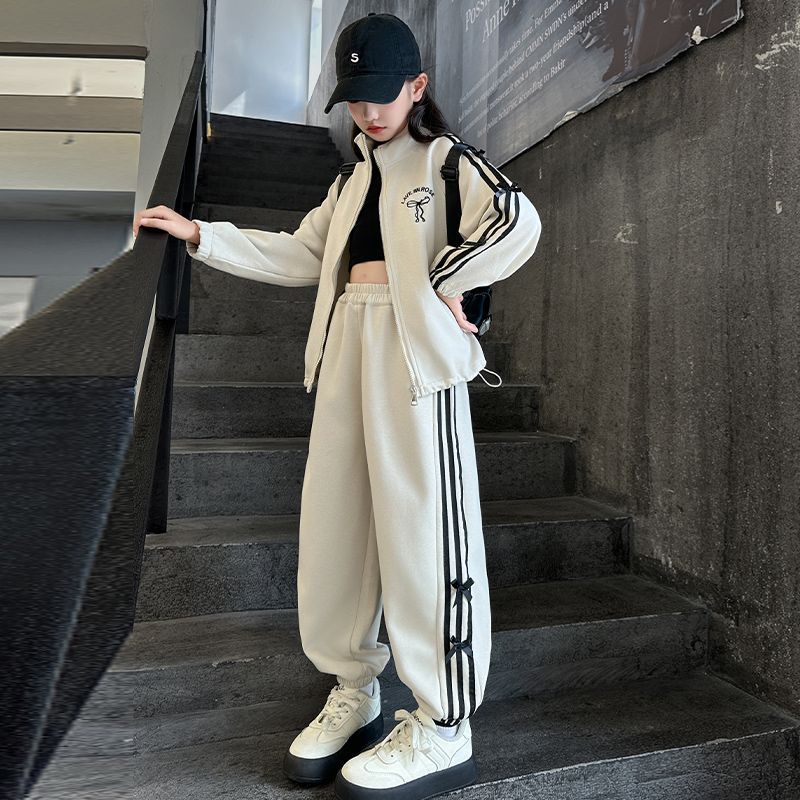 ZPEIZ 여아 주니어 봄 가을용 긴소매 캐주얼 트레이닝복 세트 상하복 세트 43,690원