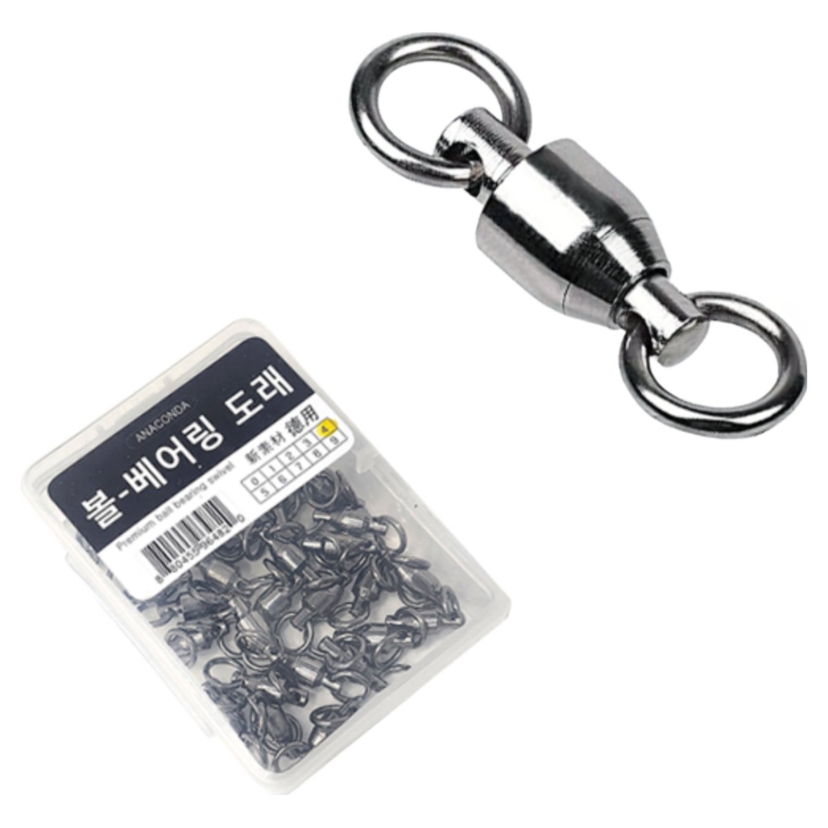 볼 베어링 도래 30개입 스위벨 용접링 회전 자작 낚시 채비, 30개, 30개입 15,500원