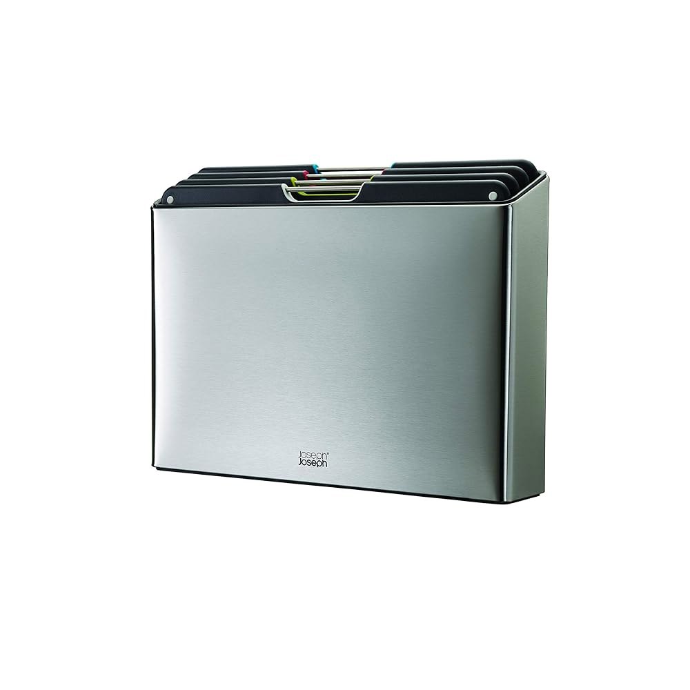 조셉 폴리오 프리미엄 3피스 대나무 도마 세트, 정리된 주방 수납을 위한 스테인리스 슬림 라인 케이스 130,800원