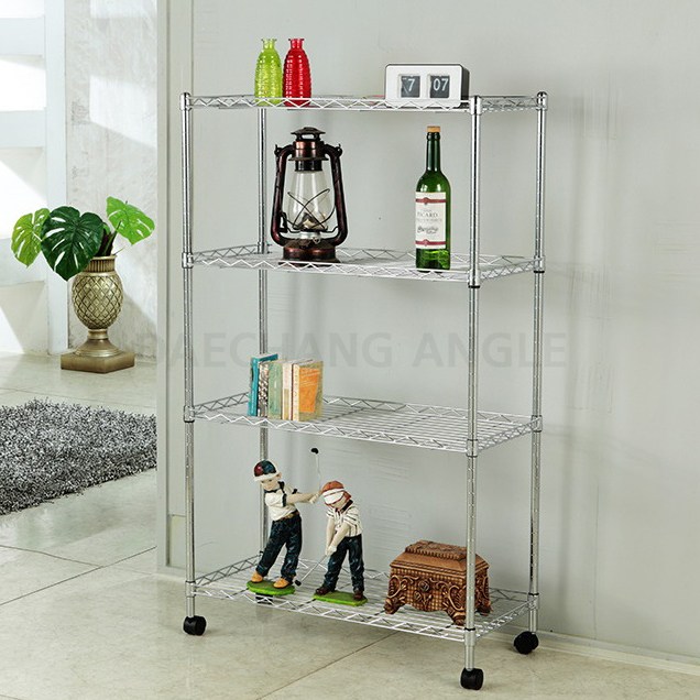 셀프랙 메탈선반 다용도크롬메탈랙4단 35x60,75,90x120 수납장 54,200원