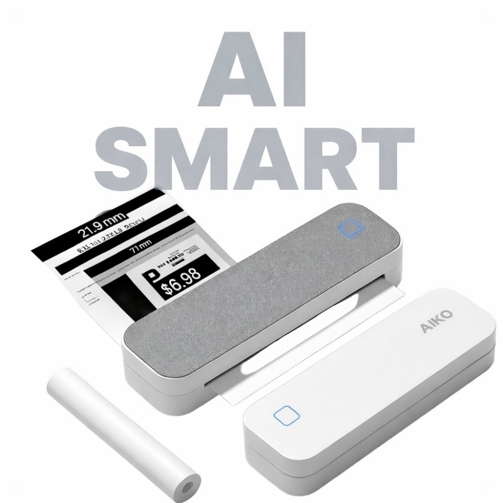 200/300DPI 페리페이지 AiKo D80 휴대용프린터 A4 블루투스 무선 라벨프린터 미니 포토프린터, 300DPI D80/AiKo화이틍+1롤[내장] 97,900원