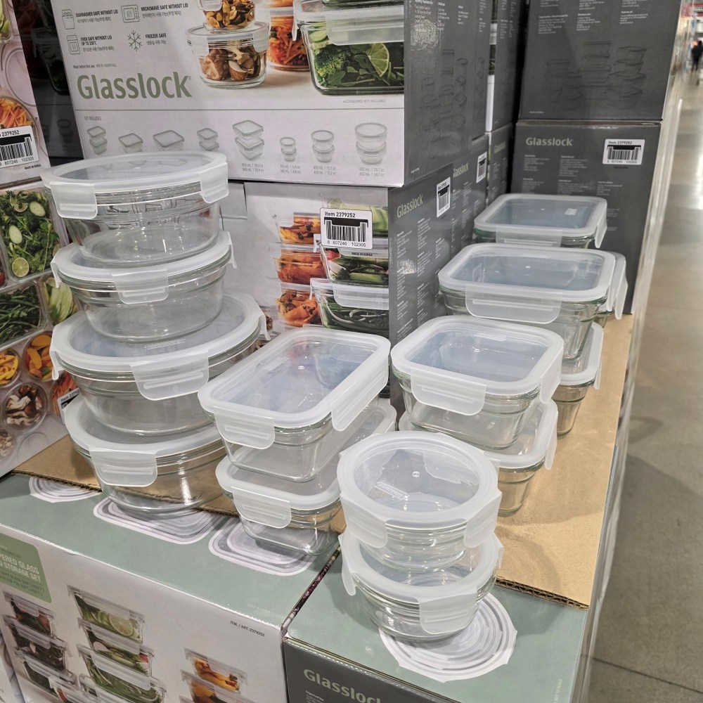 글라스락 밀폐용기 세트 코스트코 반찬통 유리용기 내열강화유리 사각 원형 혼합 보관 용기 49,900원
